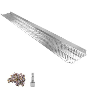 【DealsForYouDays】VEVOR 6 in Width Outdoor Aluminum Alloy Gutter Guard, 52ft Heavy-Duty Leaf Blocker with Micro Holes, 0.02 in Mill Finish Thickness, Easy DIY Install, Fast Drainage, Screws Included (13 PCS)