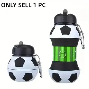 Foldable Water Bottle, 550ML/18.6oz Food-Grade Silicone, Ideal for Fitness, Outdoor Activities, Travel, Durable & Lightweight Design