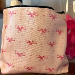 Pink Zebra Custom Wax Blend Stuffed Bow Makeup Bag - Includes Custom Sprinkle Blend Bag, Body Lotion, Face Mask, Room Spray & More
