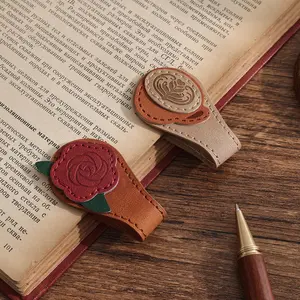 2 count   Leather Bookmark, Leather  Bookmarks for Women,  PU Bookmarks Clip Book Accessories