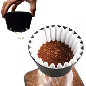 UHIWALKER Coffee 2-5 Cup Dripper Brewer fits 185 flat papers Design Slow Drip Coffee Filter Cup for OREA Big Boy