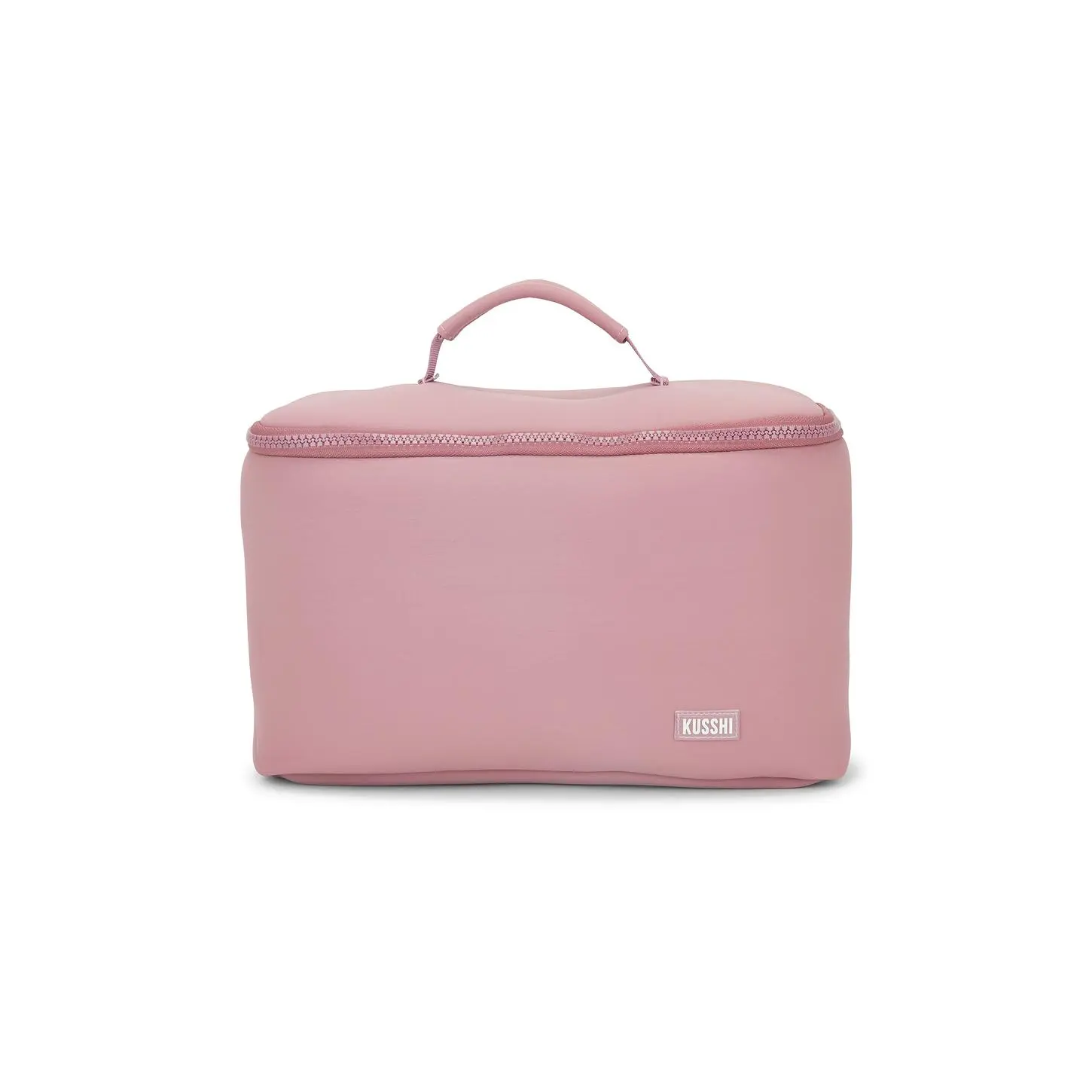 Kusshi Neoprene Train Case Large in Mauve & Stone Kusshi Neoprene Train Case Large in Mauve & Stone