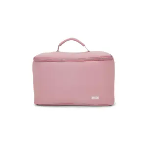 Kusshi Neoprene Train Case Large in Mauve & Stone