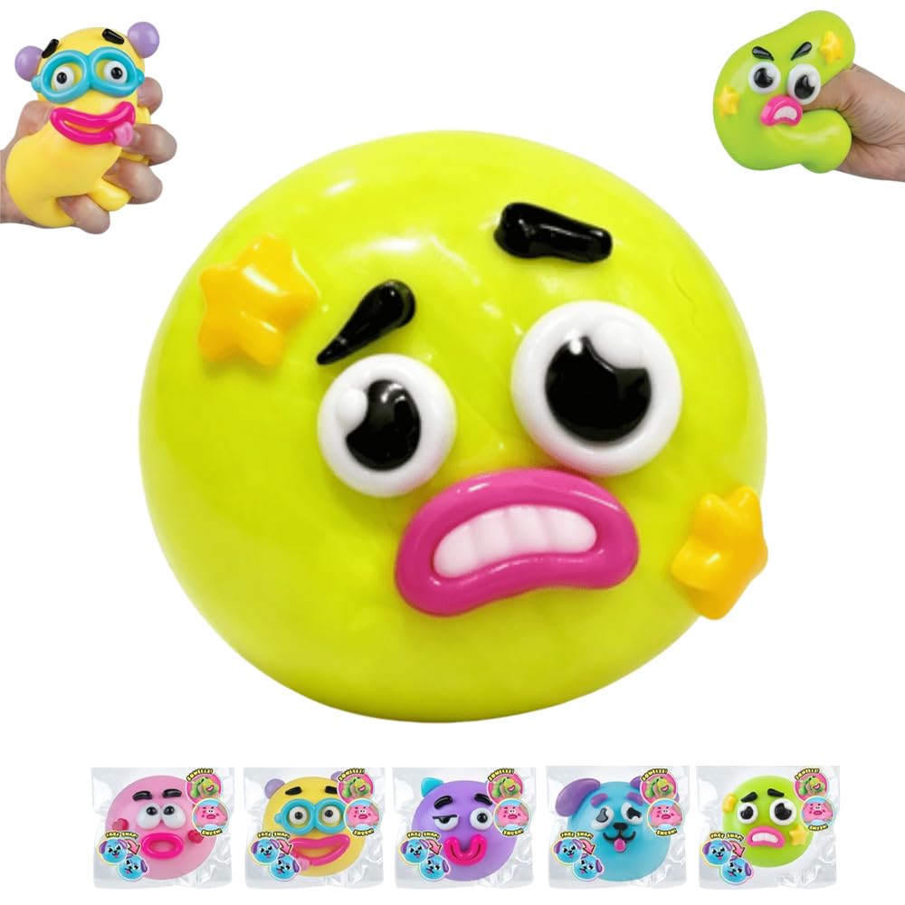 NEW Squishy - Curiosities Dog Face Swap Squishy Soft Moldable Cute Slow Rise Relaxing Sensory Fidget Relief Anxiety Stress Fun Desk Accessory for Adults