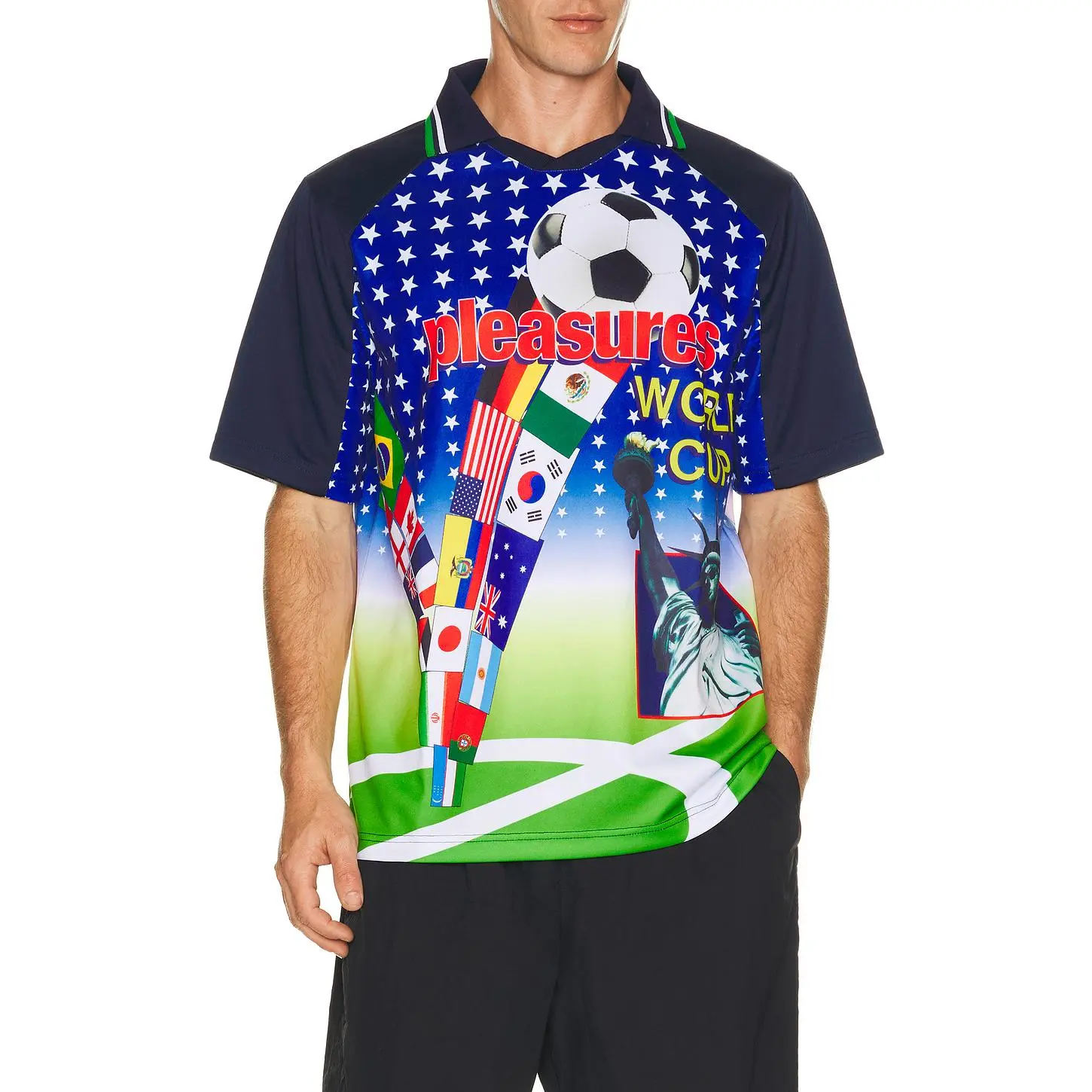 Pleasures Flags Jersey in Multi