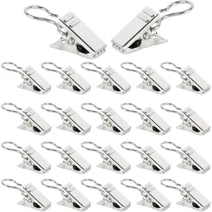 150- Piece Set of Metal Curtain Buckles and Clips: Ideal for Tapestry and Background Cloth, Featuring Loops, Open- and- Closed Design, Sturdy and Durable Shower Curtain Hooks Clips - Home Improvement.
