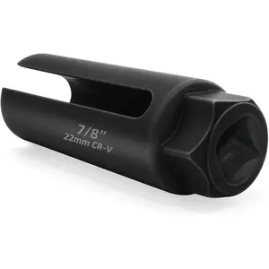 O2 Sensor Socket, 1/2 Inch Drive by 7/8 Inch  Sensor Socket, Automotive  Sensor  with Side Wire Gate