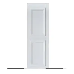 Perfect Shutters IR521547049 Premier Raised Panel Exterior Decorative Shutters, Paintable - 15 x 47 in.