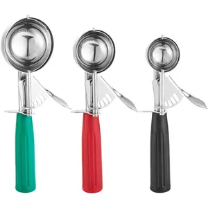Cookie scoop set ice cream scoop set cookie scoops for baking multiple size largemediumsmall size disher professional 188 stainless steel cupcake scoop
