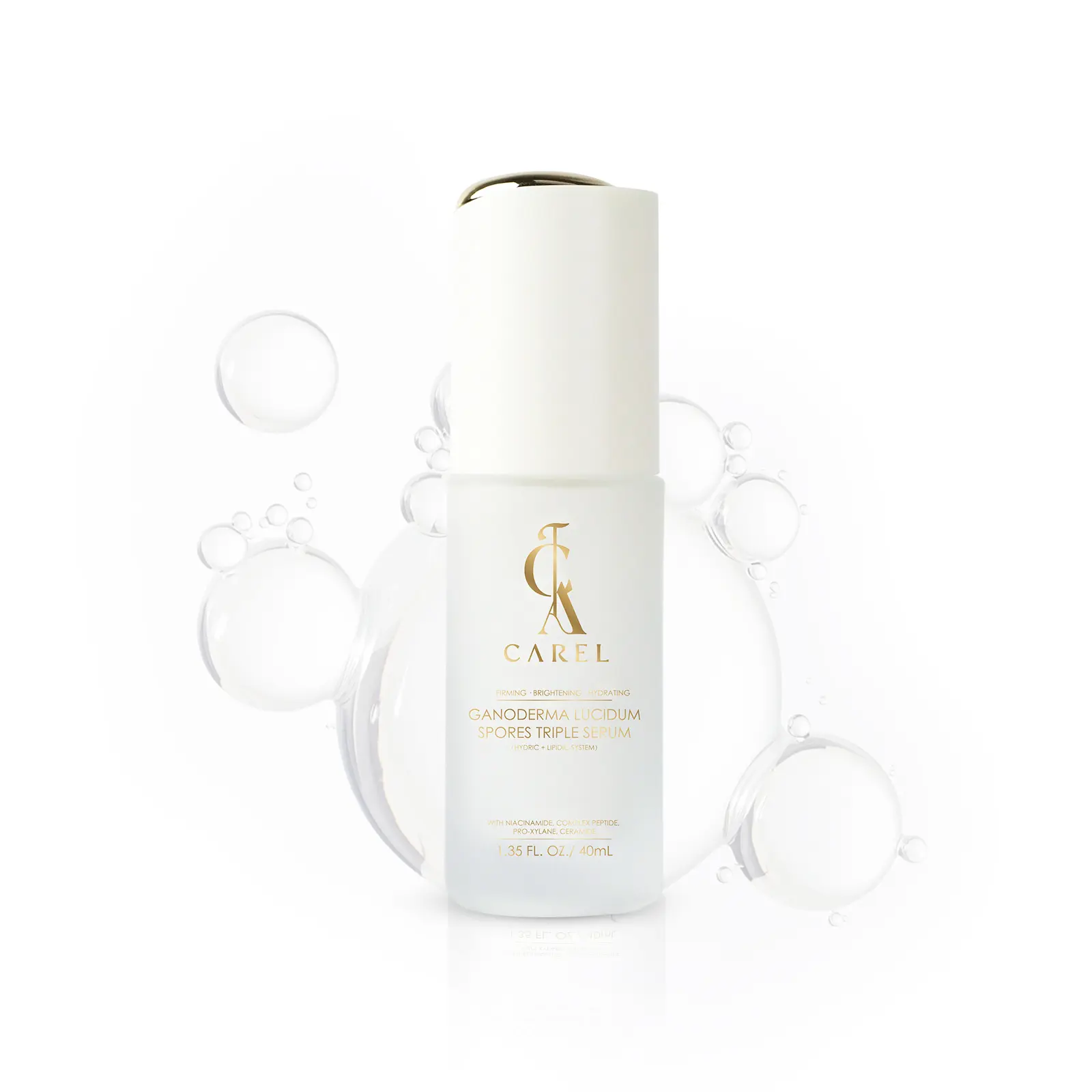 Ganoderma Triple Serum with Niacinamide & Peptides, Lightweight Face Serum to Hydrate, Brighten & Firm for Radiant Skin Moisturizing Hydrating volufiline