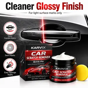Scratch And Swirl Remover Kit Polishing Compound For Light Scratches Swirl Marks Paint Gloss Restore Easy Hand Application Detailing Tools