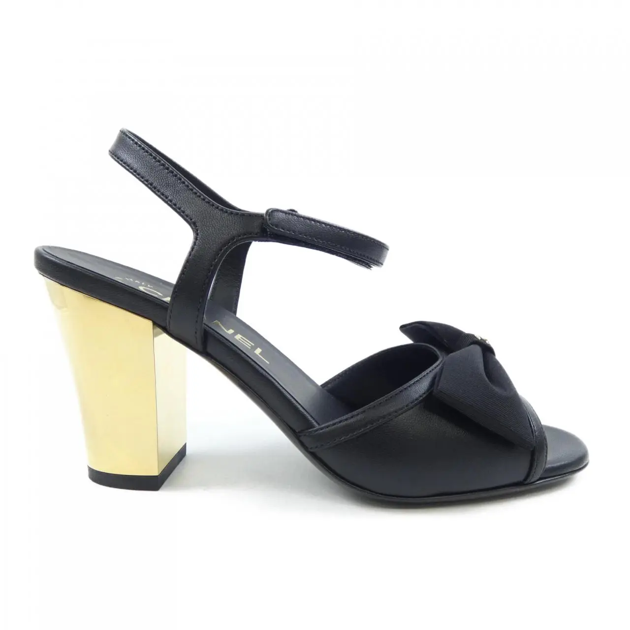 Pre-owned CHANEL Lambskin Small Leather Goods Sandals