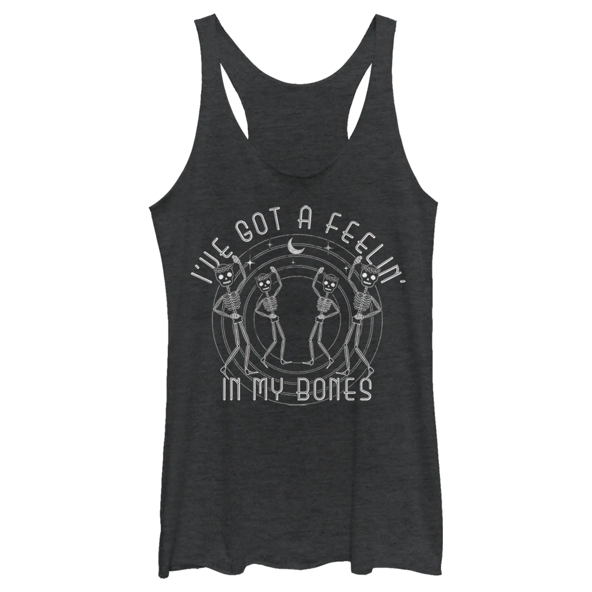 Women's Lost Gods Halloween I've Got a Feelin' in my Bones Racerback Tank Top