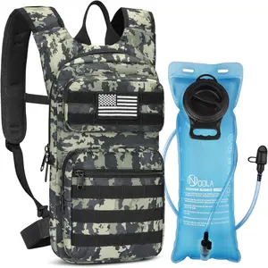 【New Store Offer】NOOLA Hydration Backpack with 3L TPU Water Bladder, Tactical Molle Water Backpack for Men Women, Hydration Pack for Hiking, Biking, Running and Climbing