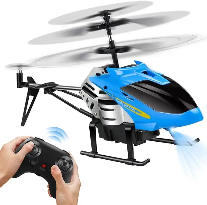 Remote Control Helicopter for Kids - RC Helicopters Toys One Key Takeoff/Landing and Hover Functionality, 3-Speeds, RC Airplane Toy Gift For Boys Girl