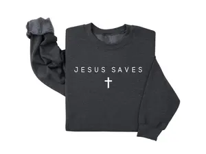 Jesus sweatshirt. Christian Gift, Faith sweatshirt, Jesus Hoodie, Bible Verse Crewneck. christian sweatshirt