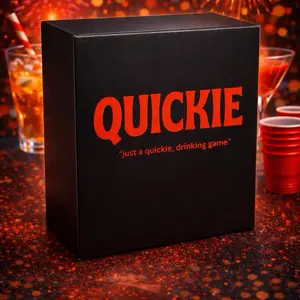Quickie game (drank;) -ALWAYS keep one on you you never know! Risqué Challenges, & Act It Out cards and more! Perfect for Parties, pre-games, bachelorette party, birthday party, couples game,drinking (card) game. Ages 21+,6x6x2in box, 250+ cards, board.