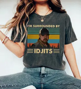 I’m Surrounded by Idjits Vintage T-Shirt, Supernaturall Winchesters Shirt, Winchester Brothers Shirt, Tv Show Tee