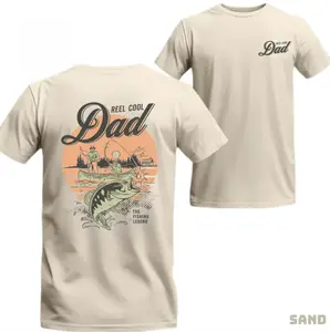 Reel Cool Dad Fishing Retro Shirt, Fishing Gift For Dad, Fishing Dad Funny Shirt Father's Day Gift, Gift For Dad, Father's Day Shirt, Full Colors, Full Sizes