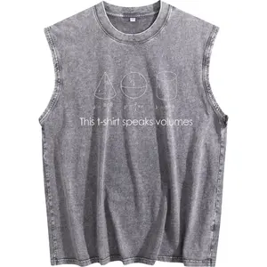 Funny Math & Science Pun Vest – Sleeveless Black Tee with White Geometry Print, Heavy Concentration Mode, Perfect All-Season Casual Wear for Mathematicians and Scientists