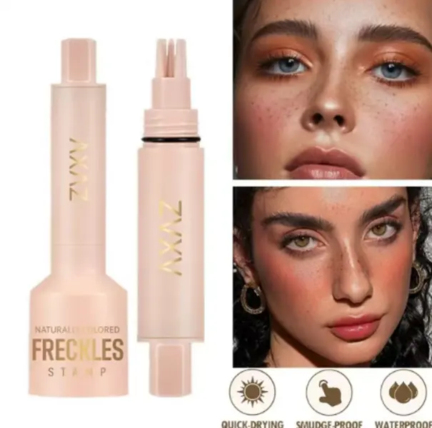 4-in-1 Natural Freckle Stamp Pen, Quick-DryWaterproof Lightweight Coverage, Smudge NoBudge, Temporary Makeup Tool for BeautyEnhancement lipys witheniola