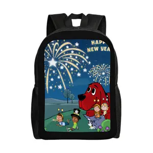 Clifford-the-Big-Red-Dog-Backpacks for Girls, Cute School Backpack, Aesthetic Bookbag for Teens, Lightweight Classic Backpack for Travel, Work, Picnic A-8