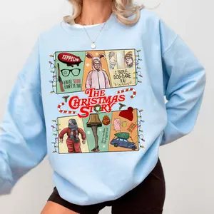 A Christmas Story Movie Sweatshirt, Ralphie Christmas Sweatshirt, Retro Christmas 90’s Movie Sweatshirt, Leg Lamp Sweatshirt