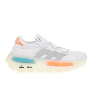 adidas Mens Nmd S1 Lace Up Sneakers Shoes Casual - White