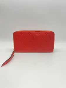 Pre-owned Louis Vuitton LEATHER Small Leather Goods EMPRIENTE ZIPPY WALLET