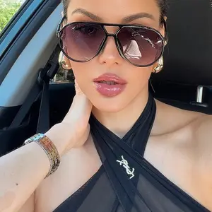 AVIATOR XXL sunglasses PILOTA women Super Oversized Aviator Pilot Lightweight Gradient Lenses Sunglasswomen