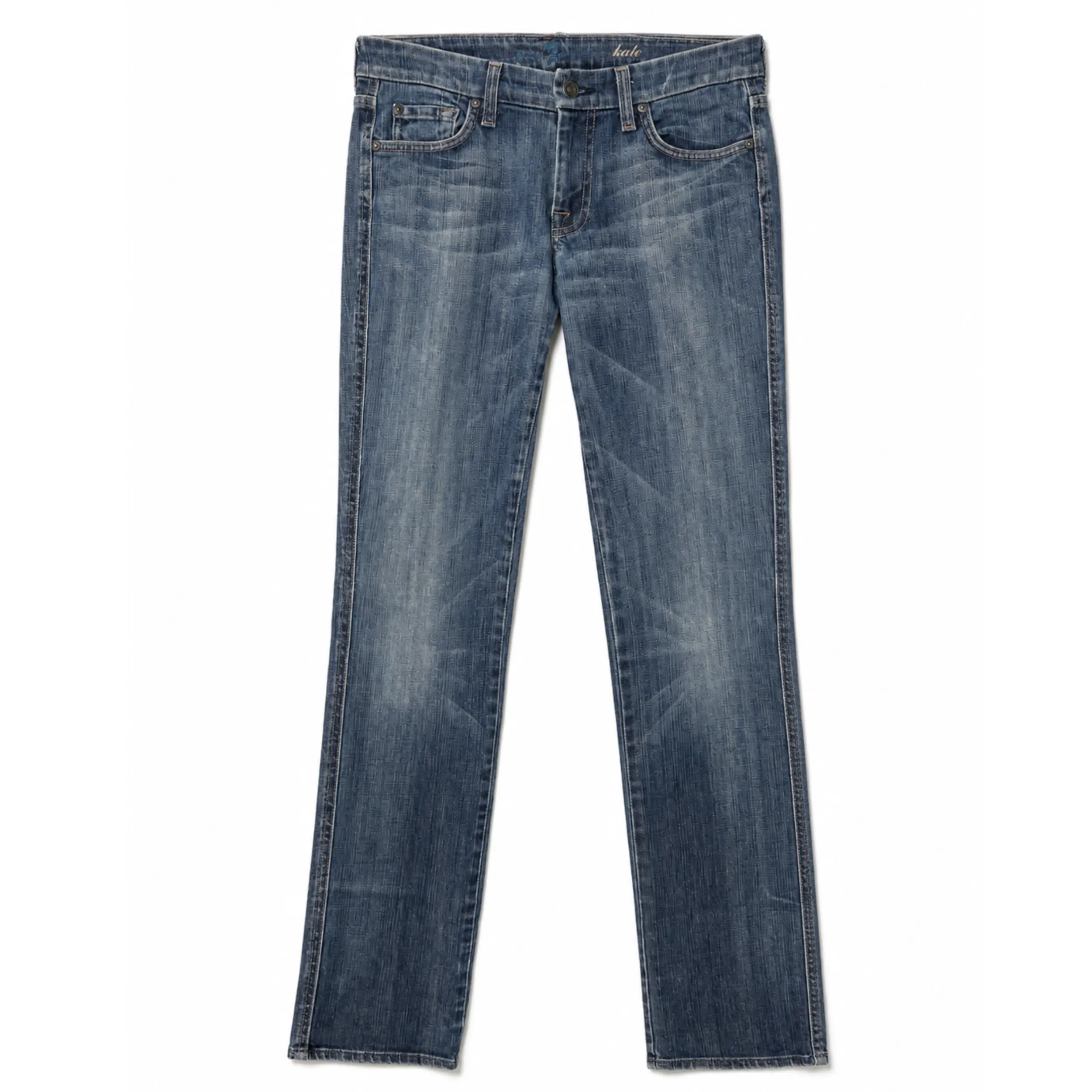 Vintage 7 For All Mankind 'Sequin Pocket' Medium-Wash Jeans