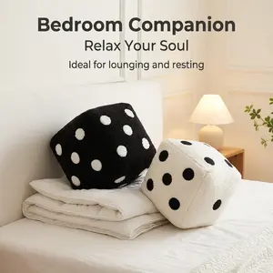 Dice Shape Pillow, Options, Creative Design for Modern Home Decor, Unique Fun Addition to Your Space