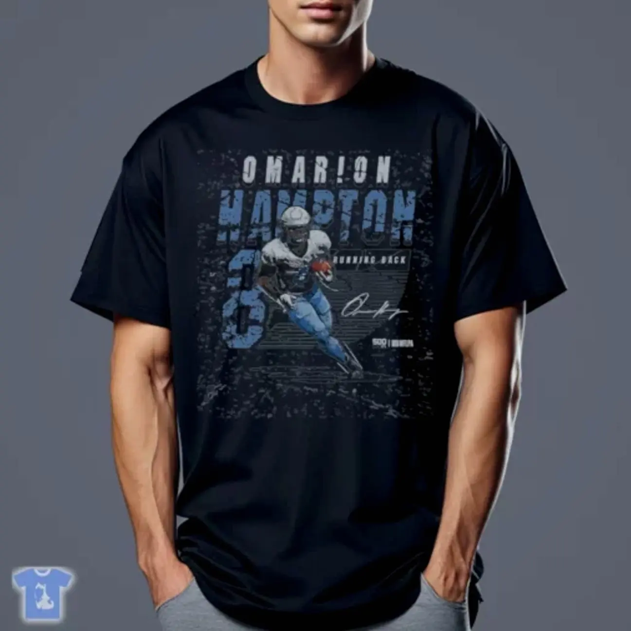 Omarion Hampton Los Angeles C Player Name WHT T-Shirt AIV