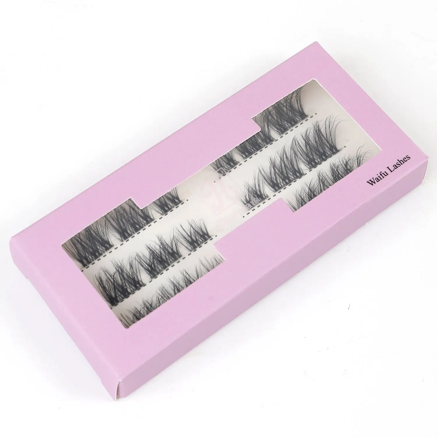 Pixel Glam Waifu Durable Faux Mink False Eyelash Clusters - Separated, Fluffy Lashes for Makeup, Cosmetics and Eyelash Extensions, Fake Eyelashes