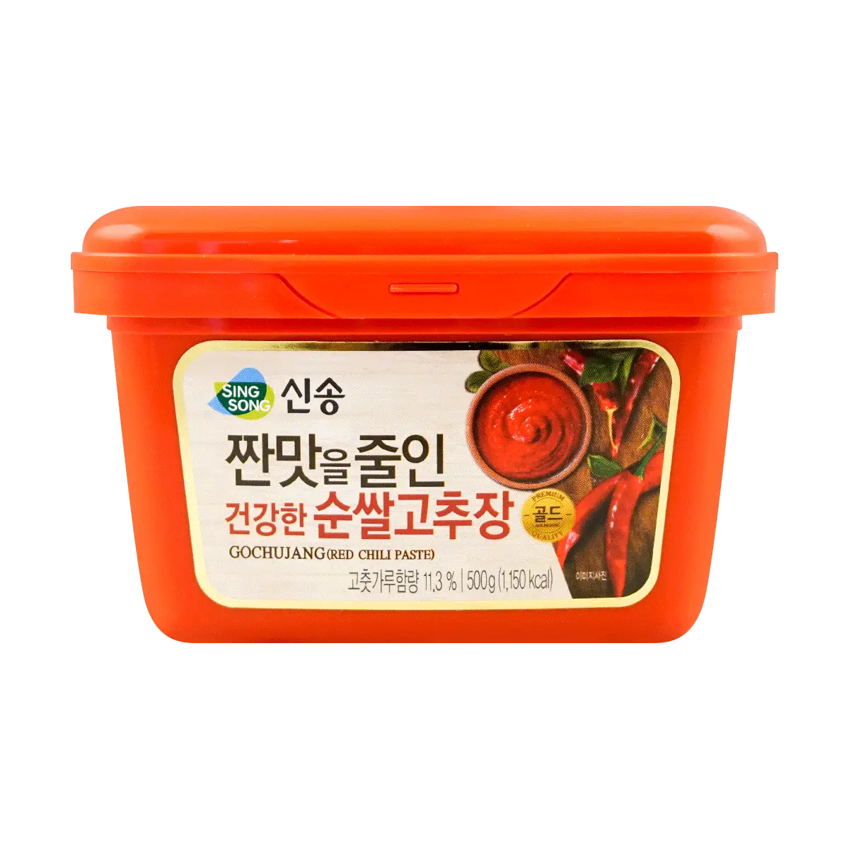 SINGSONG Korean Gochujang Hot Pepper Paste - Authentic Korean Chili Paste for Cooking & Dipping, 500g