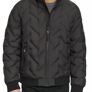 Men's Black Diamond Quilted Puffer Jacket, XL-XXL - Coats for Men - Menswear