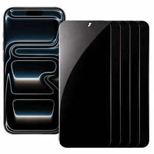 360 Privacy and clear Transparent Screen Protector 4 pack for iPhone 17 Pro Max/iphone 17/iphone 17 pro/ iphone 17 air | Full Coverage Tempered Glass | Anti-Spy, Scratch-Resistant, Bubble-Free, High Transparency