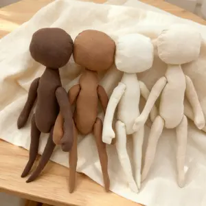 14 Inch Handmade Cotton Doll Body, DIY Fabric Doll Kit for Customization, Soft Cloth Doll From America, Perfect for Crafting