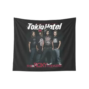 Vintage Music Band Tokio Hotel Music Tour Concert Fans Home Decor Double Sided Wall Art  Decoration Wall Flag