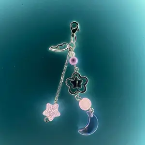 Moon & stars dust plug charm (msg us with connector type after order is placed)