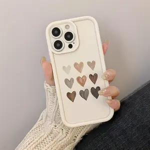 Anxiety Durable Creative Heart Pattern iPhone Case| Stylish Full Protection| Fits iPhone 16 Pro Max 17 Air 14 15 Plus 11 12 13 Pro Max Case
