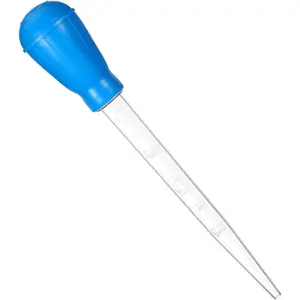 Aquarium Cleaning Dropper, 30ml Aquarium Clean Pipette Dropper, Manual Fish Tank Water Changer, Gravel Cleaning Straw, Fish Tank Cleaning-Tool, Feeder Pipette (Blue)