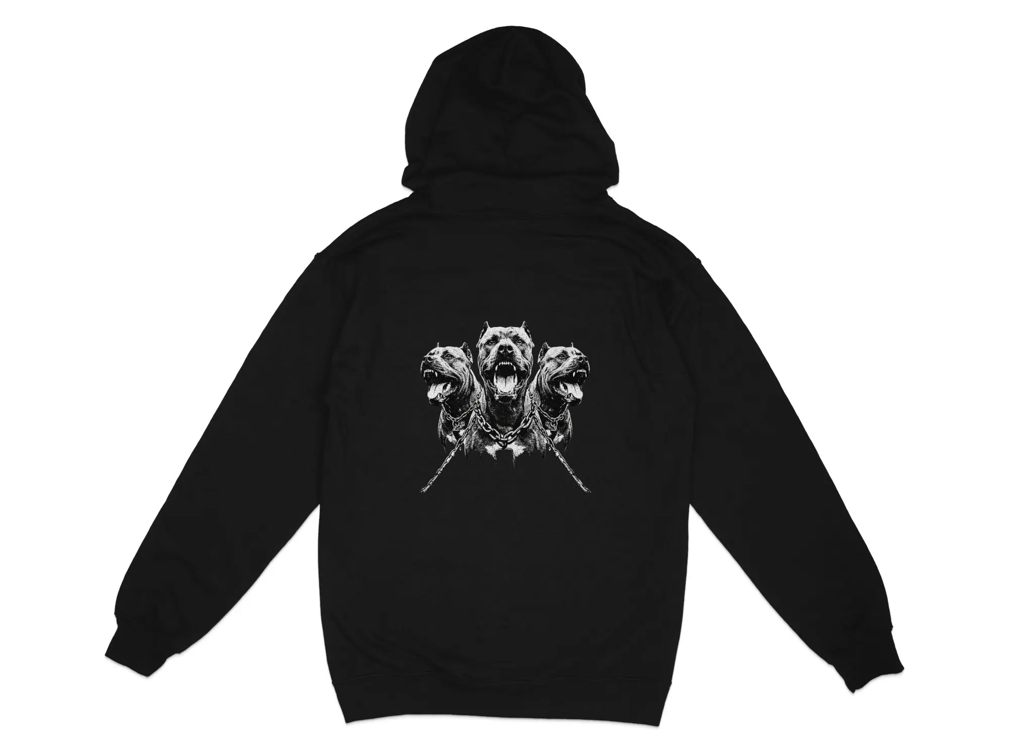 Three Headed Pitbull Hoodie