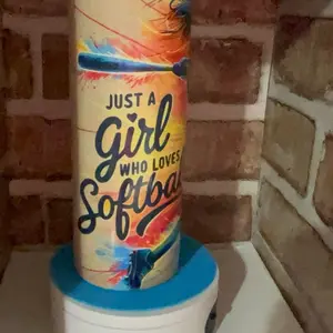 Tumbler - Just a Girl Who Loves Softball Design, Ideal for Softball Enthusiasts, Perfect for Daily Use