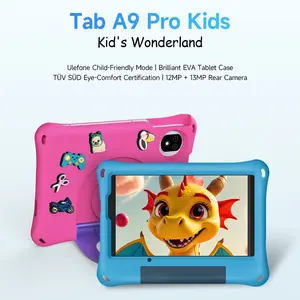 Ulefone Tab A9 Pro Kids Tablet, Advanced Parental Control & Gemini AI Learning, Android 15, 8.68" TÜV SÜD Eye Comfort Display, 8GB+128GB/2TB, 5G WiFi/Dual SIM, Shockproof Case with Stylus & DIY Kit