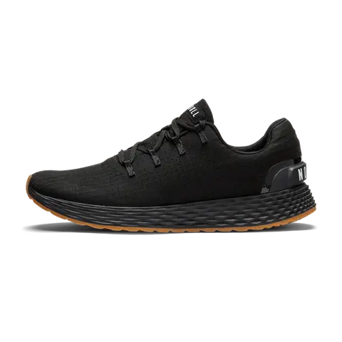 NOBULL Men's Allday 365 (Ripstop) Shoe in Black Gum - Athletic Everyday Sneaker, Comfortable Walking Shoe, Versatile Trainer