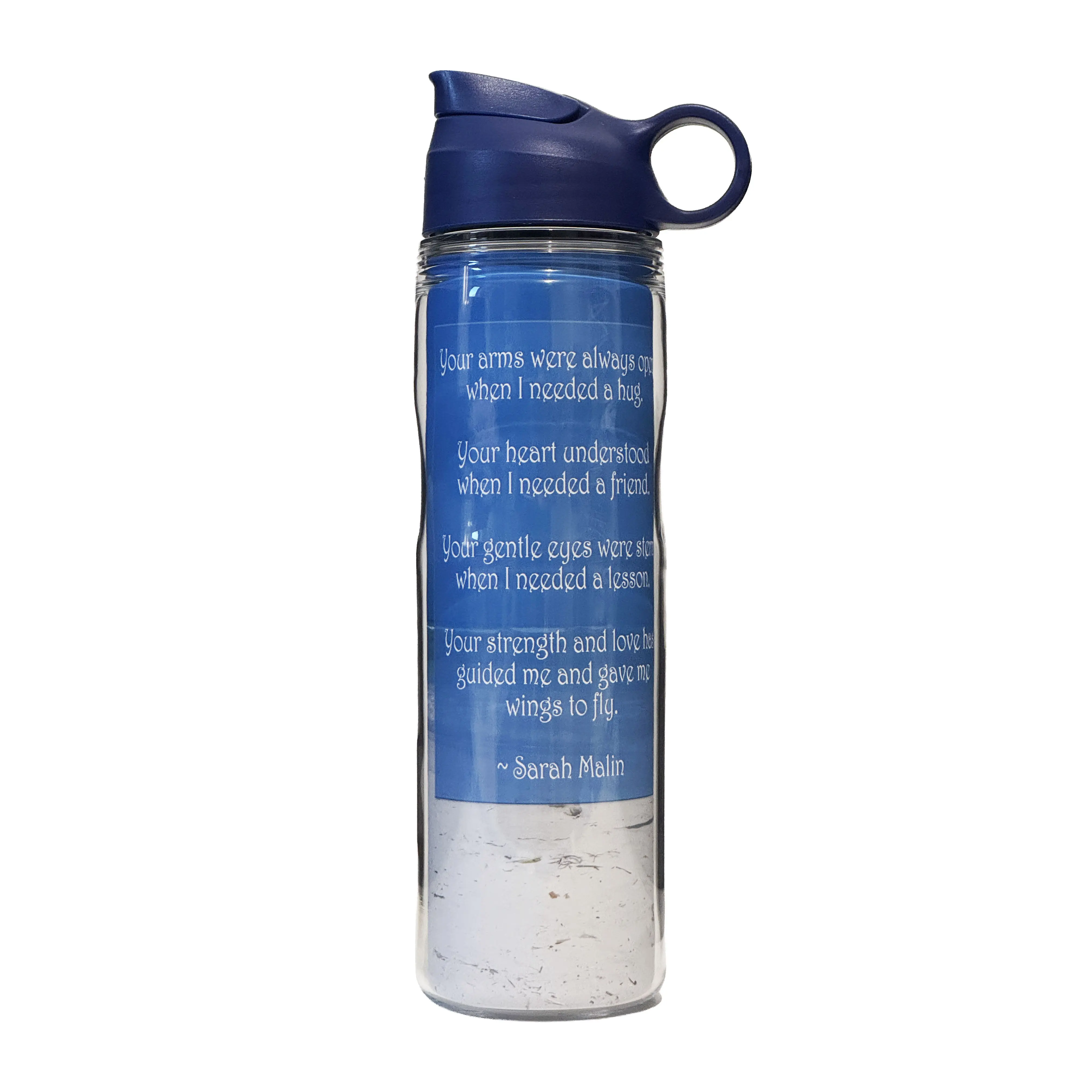 Your Arms Were Always Open When I Needed A Hug | Custom Water Bottle | Heartfelt Mom Gift Ideas Under $50 | Unique Creative Gifts | Reusable Artisan Drinkware Tumbler | 19 oz Leakproof 2-Walled Durable Tritan