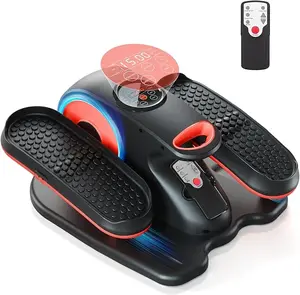 Under Desk Elliptical, Ellipse Leg Exerciser with Remote Control & 12 Adjustable, Portable Elliptical Under Desk Bike Exercise Equipment for Home
