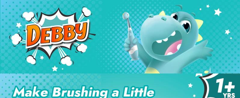 Papablic (Debby) Toddler Sonic Toothbrush 1-3Y with Smart LED Timer & Dino Cover, 2 Brush Heads, Lightweight Oral Hygiene for Kids, Dental Cleaner Tools, Fast Selling Papablic (Debby) Toddler Sonic Toothbrush 1-3Y with Smart LED Timer & Dino Cover, 2 Brush Heads, Lightweight Oral Hygiene for Kids, Dental Cleaner Tools, Fast Selling