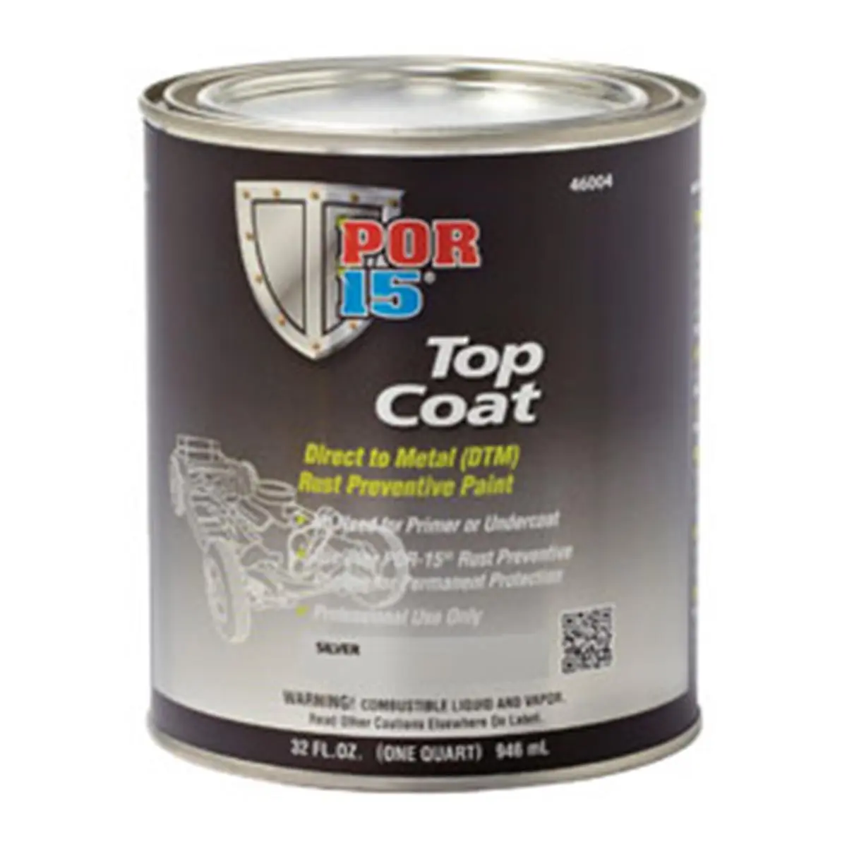 212 MAIN Absolute Coatings POR15 POR-45804 1 qt Gloss Black Automotive Top Coat - Direct-to-Metal Paint for Cars, Corrosion Shield, Rustproofing, Long-Lasting Gloss, Excellent Adhesion, Moisture-Proof, No Need for Primer